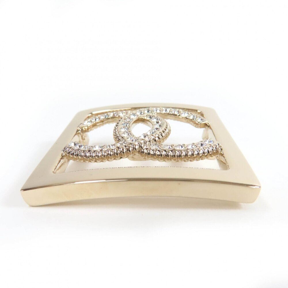 CHANEL Authentic Gold Logo Brooch - Picture 4 of 8